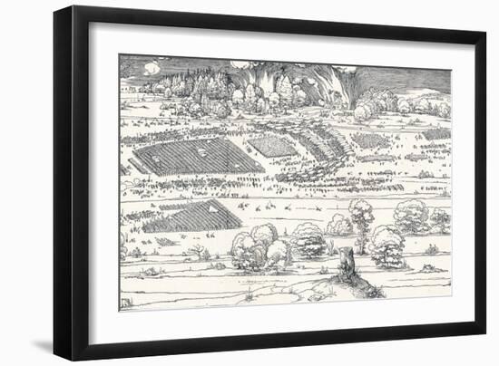 The Siege of a Fortress Ii, 1527-Albrecht Dürer-Framed Giclee Print