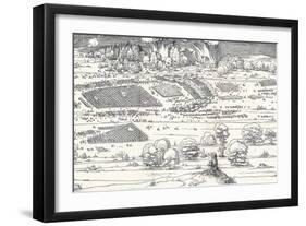 The Siege of a Fortress Ii, 1527-Albrecht Dürer-Framed Giclee Print