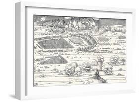 The Siege of a Fortress Ii, 1527-Albrecht Dürer-Framed Giclee Print