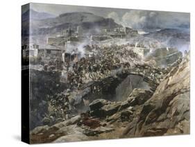 The Siege of Akhoulgo, 1888-Franz Roubaud-Stretched Canvas