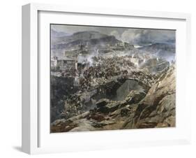 The Siege of Akhoulgo, 1888-Franz Roubaud-Framed Giclee Print