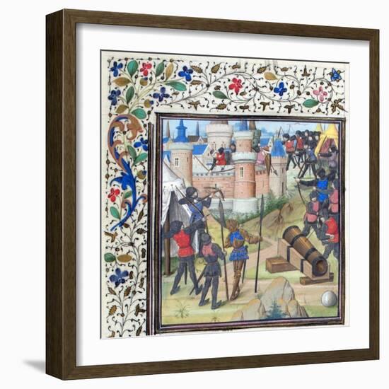 The Siege of Antioch. Miniature from the Historia by William of Tyre, 1460S-null-Framed Giclee Print