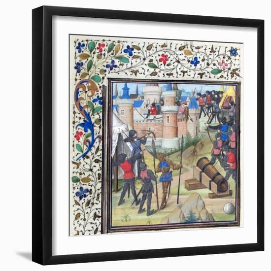 The Siege of Antioch. Miniature from the Historia by William of Tyre, 1460S-null-Framed Giclee Print