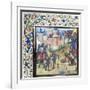 The Siege of Antioch. Miniature from the Historia by William of Tyre, 1460S-null-Framed Giclee Print