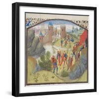 The Siege of Antioch. Miniature from the Historia by William of Tyre, 1460S-null-Framed Giclee Print