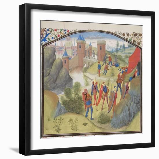 The Siege of Antioch. Miniature from the Historia by William of Tyre, 1460S-null-Framed Giclee Print