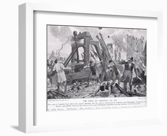 The Siege of Aquileia 238 AD-John Harris Valda-Framed Giclee Print
