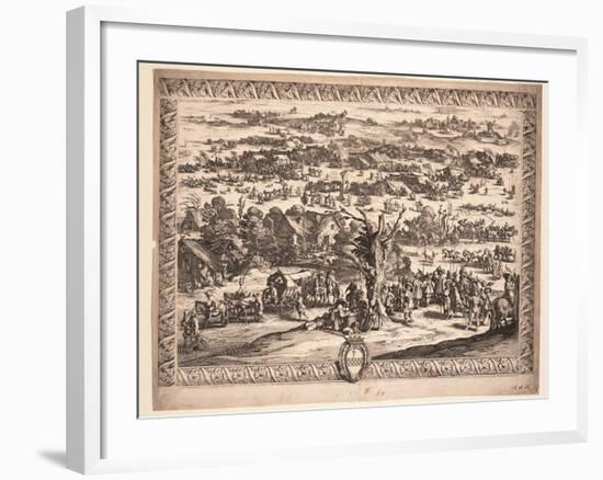The Siege of Breda, 1628-Jacques Callot-Framed Giclee Print