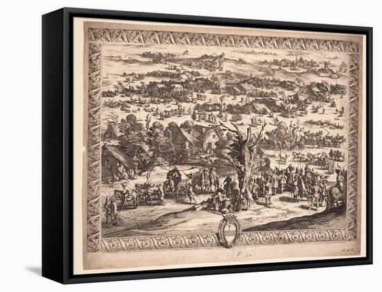 The Siege of Breda, 1628-Jacques Callot-Framed Stretched Canvas