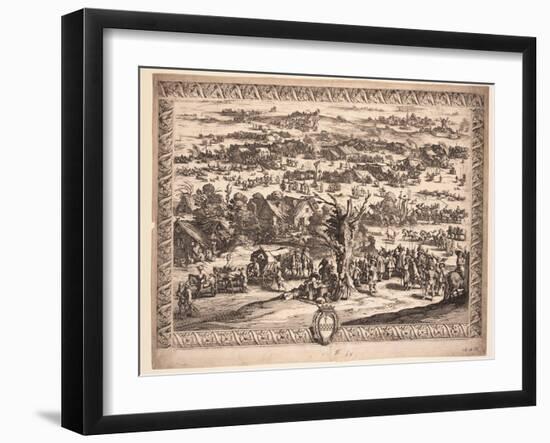 The Siege of Breda, 1628-Jacques Callot-Framed Giclee Print