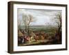 The Siege of Cambrai by Louis XIV King of France and Navarre, in 1677 (Oil on Canvas)-Adam Frans van der Meulen-Framed Giclee Print