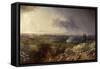 The Siege of Capua Seen from Monte Sant'Angelo-Carlo Bossoli-Framed Stretched Canvas