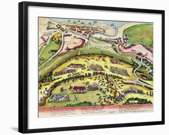 The Siege of Dieppe in 1589, 1589-92-Franz Hogenberg-Framed Giclee Print