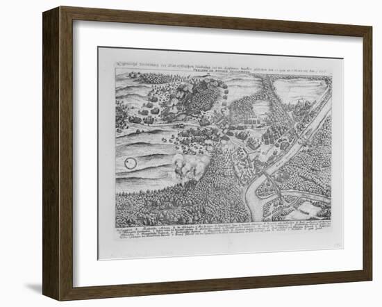 The Siege of Frankfurt (Oder) in April 1631, from 'Theatrum Europaeum', Volume II, 1646-Matthaus, The Elder Merian-Framed Giclee Print