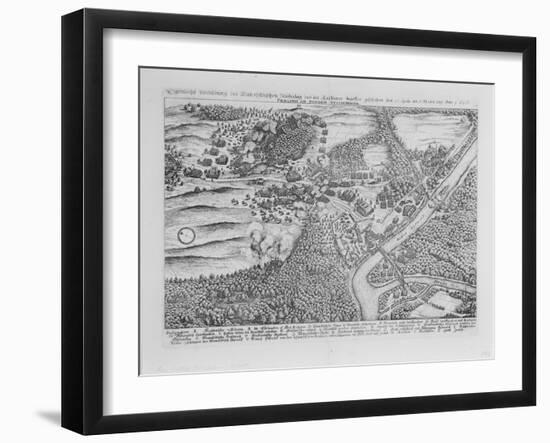 The Siege of Frankfurt (Oder) in April 1631, from 'Theatrum Europaeum', Volume II, 1646-Matthaus, The Elder Merian-Framed Giclee Print