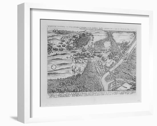 The Siege of Frankfurt (Oder) in April 1631, from 'Theatrum Europaeum', Volume II, 1646-Matthaus, The Elder Merian-Framed Giclee Print