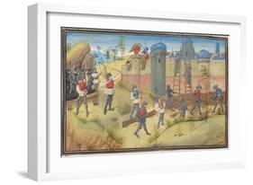 The Siege of Jerusalem, 1099. Miniature from the Historia by William of Tyre, 1460S-null-Framed Giclee Print