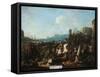 The Siege of La Rochelle in October 1628, Early 18th Century-Arnold Frans Rubens-Framed Stretched Canvas