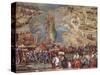The Siege of Malta. Detail-Matteo Perez d'Aleccio-Stretched Canvas