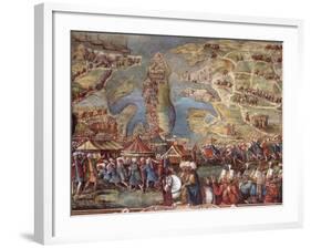 The Siege of Malta. Detail-Matteo Perez d'Aleccio-Framed Giclee Print