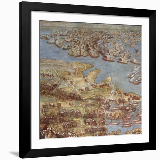 The Siege of Malta. Detail-Matteo Perez d'Aleccio-Framed Giclee Print