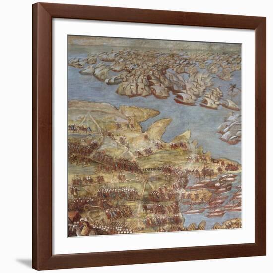 The Siege of Malta. Detail-Matteo Perez d'Aleccio-Framed Giclee Print