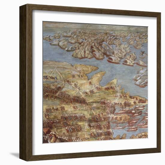 The Siege of Malta. Detail-Matteo Perez d'Aleccio-Framed Giclee Print