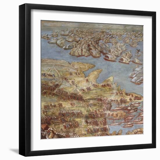 The Siege of Malta. Detail-Matteo Perez d'Aleccio-Framed Giclee Print