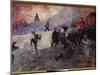 The Siege of Moscow, by the Army of Napoleon, in 1812 (Oil on Canvas)-Ilya Efimovich Repin-Mounted Giclee Print