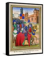 The Siege of Nantes 1380-null-Framed Stretched Canvas