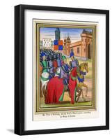 The Siege of Nantes 1380-null-Framed Art Print