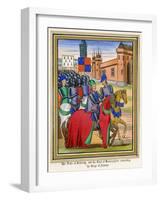 The Siege of Nantes 1380-null-Framed Art Print