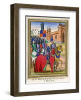 The Siege of Nantes 1380-null-Framed Art Print