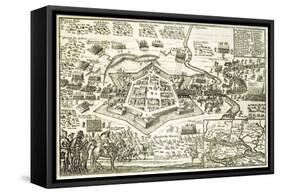 The Siege of Neuhausel by the Turks in 1663 from a Book on the Ottoman Campaigns in Europe-null-Framed Stretched Canvas