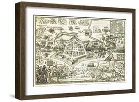 The Siege of Neuhausel by the Turks in 1663 from a Book on the Ottoman Campaigns in Europe-null-Framed Giclee Print