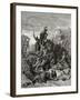 The Siege of Ptolemais, Illustration from 'Bibliotheque Des Croisades' by J-F. Michaud, 1877-Gustave Doré-Framed Giclee Print