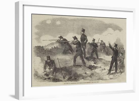 The Siege of Sebastopol, the Rifles in the Trenches-null-Framed Giclee Print