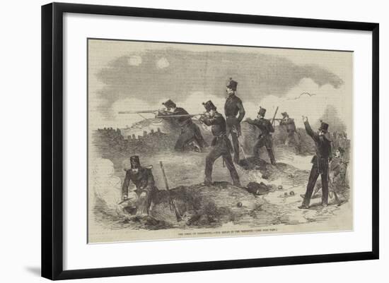 The Siege of Sebastopol, the Rifles in the Trenches-null-Framed Giclee Print