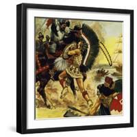 The Siege of Tenochtitlan Began in May 1521-Alberto Salinas-Framed Giclee Print