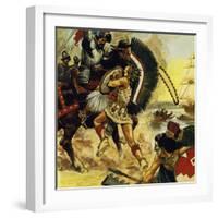 The Siege of Tenochtitlan Began in May 1521-Alberto Salinas-Framed Giclee Print