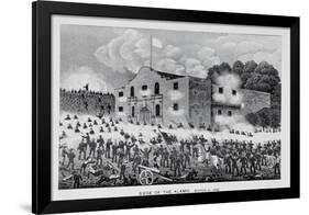 The Siege of the Alamo, 6th March 1836, from Texas, an Epitome of Texas History, 1897-null-Framed Giclee Print