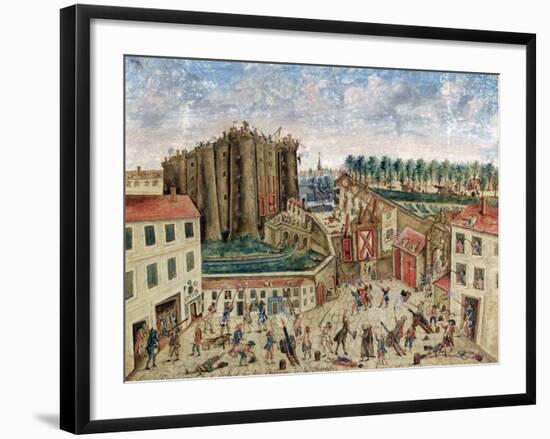 The Siege of the Bastille, 1789-Claude Cholat-Framed Giclee Print