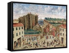 The Siege of the Bastille, 1789-Claude Cholat-Framed Stretched Canvas