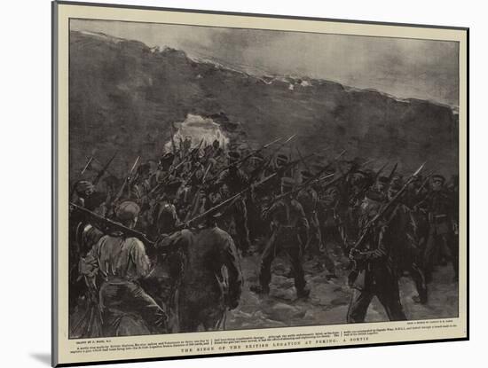 The Siege of the British Legation at Peking, a Sortie-Joseph Nash-Mounted Giclee Print