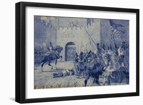 The Siege of the Castle of Torres Novas. Portugal-null-Framed Giclee Print