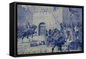 The Siege of the Castle of Torres Novas. Portugal-null-Framed Stretched Canvas