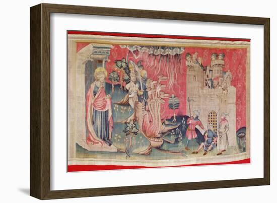 The Siege of the Town, from 'The Apocalypse of Angers', 1373-87-Nicolas Bataille-Framed Giclee Print