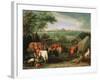 The Siege of Tournai by Louis Xiv-Meulen-Framed Giclee Print