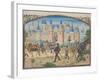 The Siege of Tyre, 1124. Miniature from the Historia by William of Tyre, 1460s-null-Framed Giclee Print