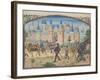 The Siege of Tyre, 1124. Miniature from the Historia by William of Tyre, 1460s-null-Framed Giclee Print